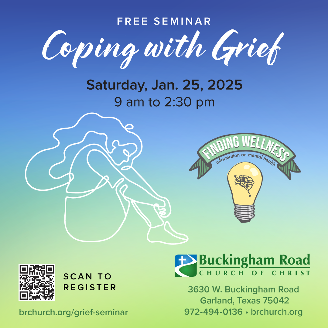 social media graphic for church Grief Seminar
