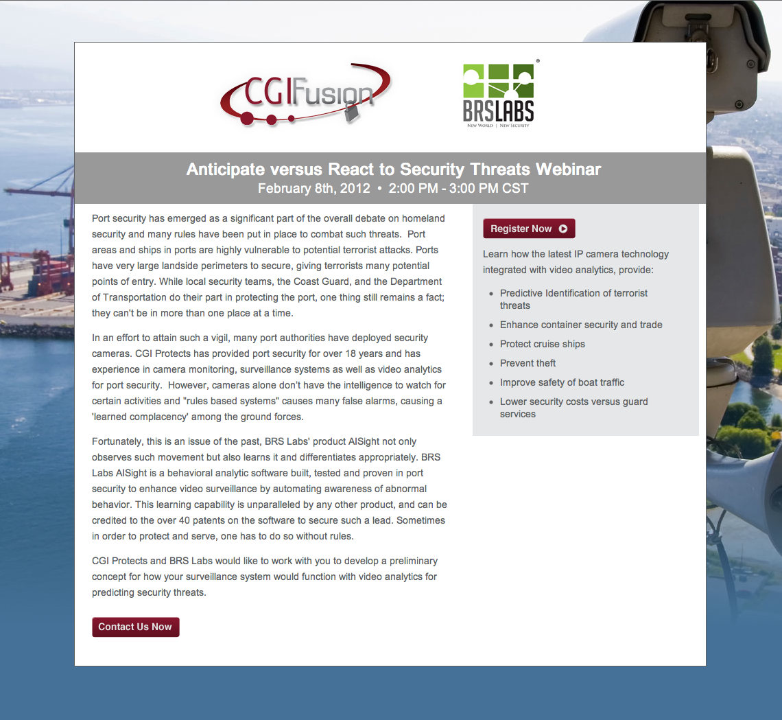 Seminar Landing Page