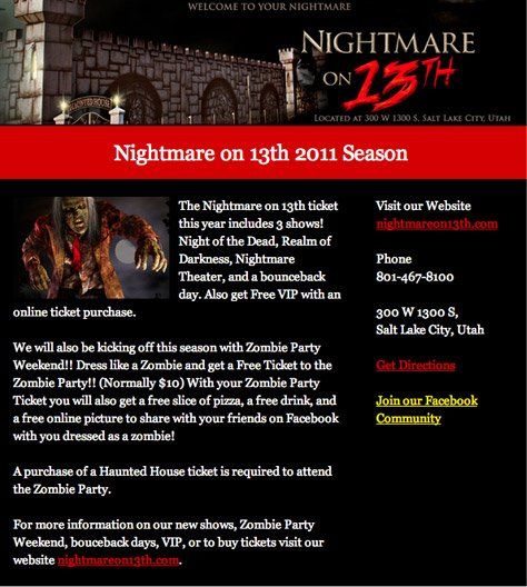 Haunted House eblast