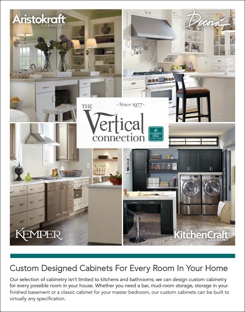 Flyer design for Vertical Connection cabinets