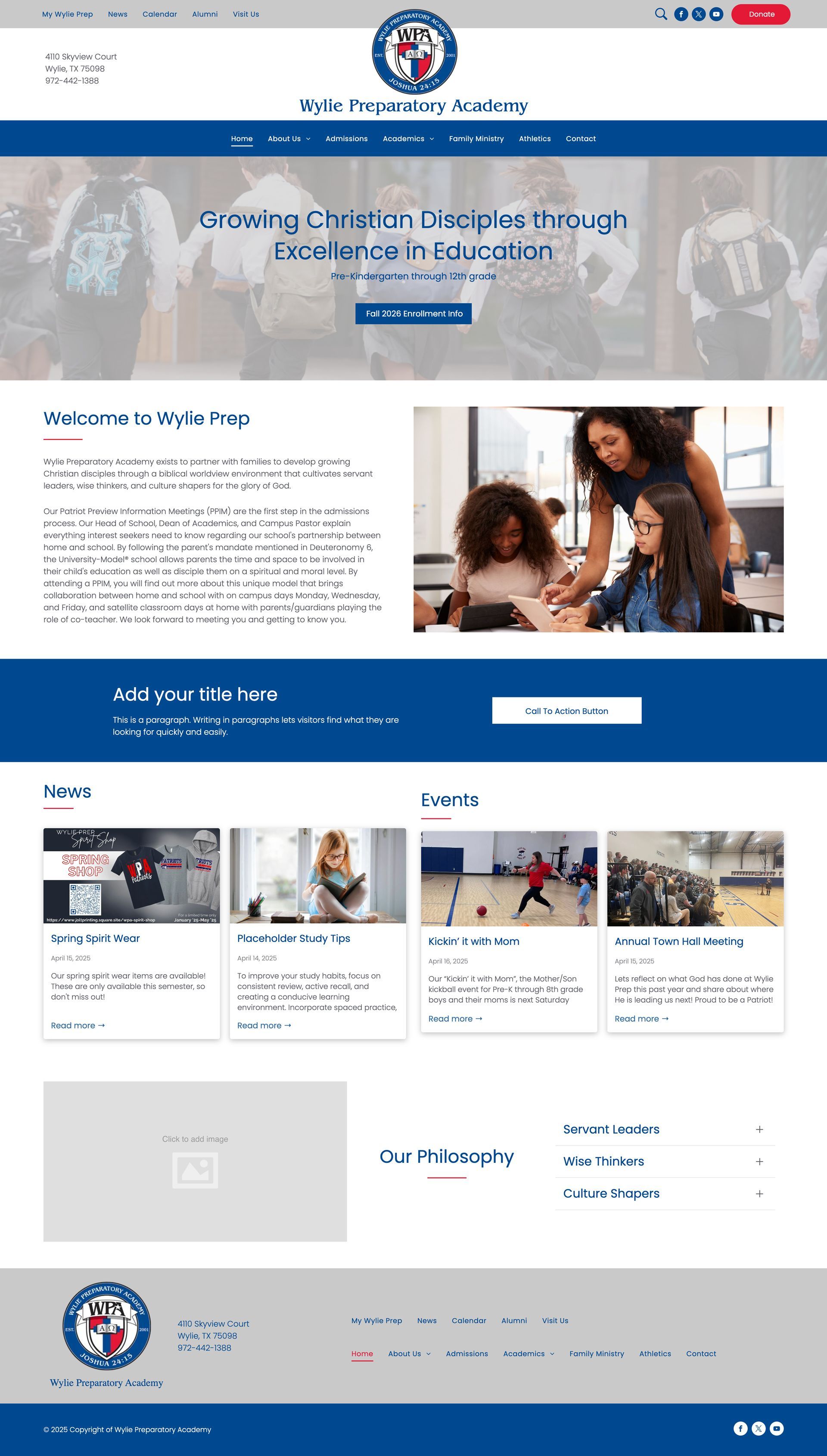 Wylie Preparatory Test Site