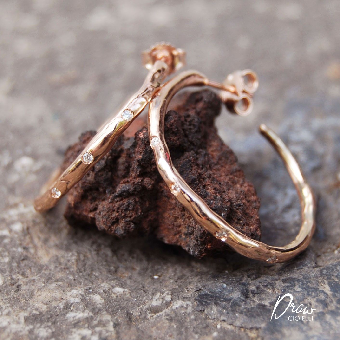 Cerchi in oro con diamanti