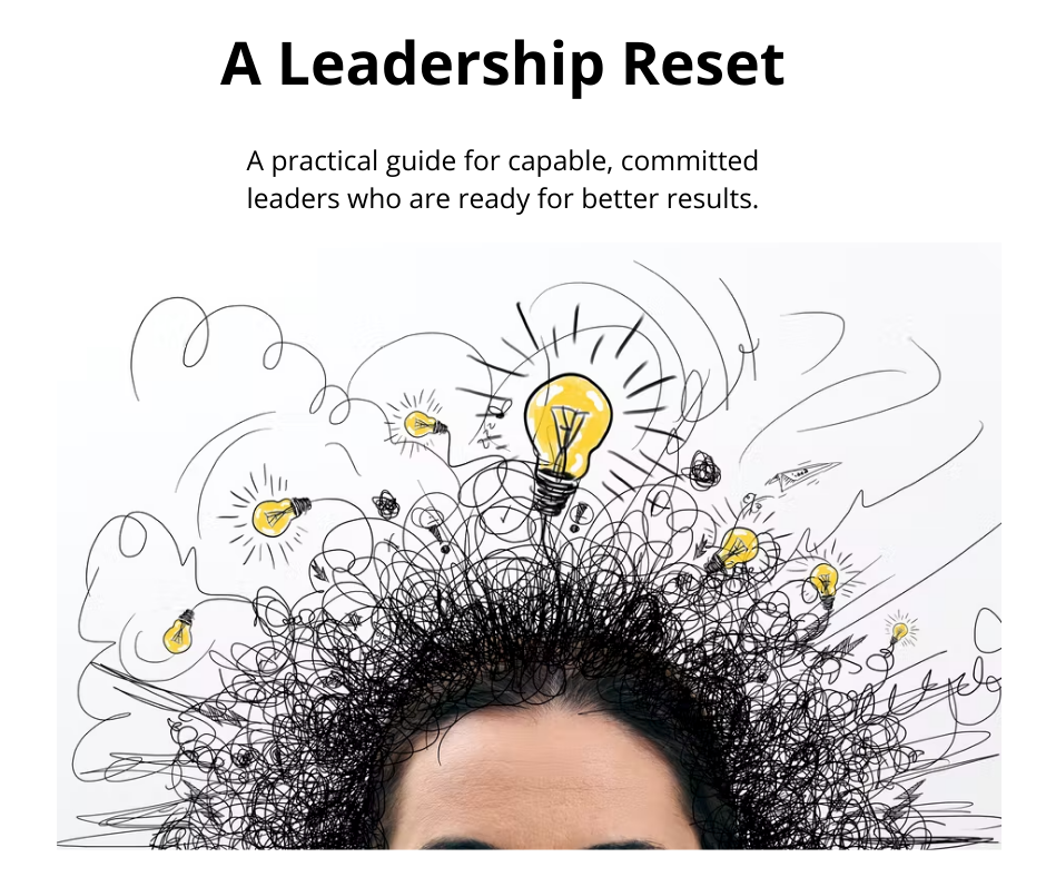 A phone and a tablet with leadership thinking styles written on them