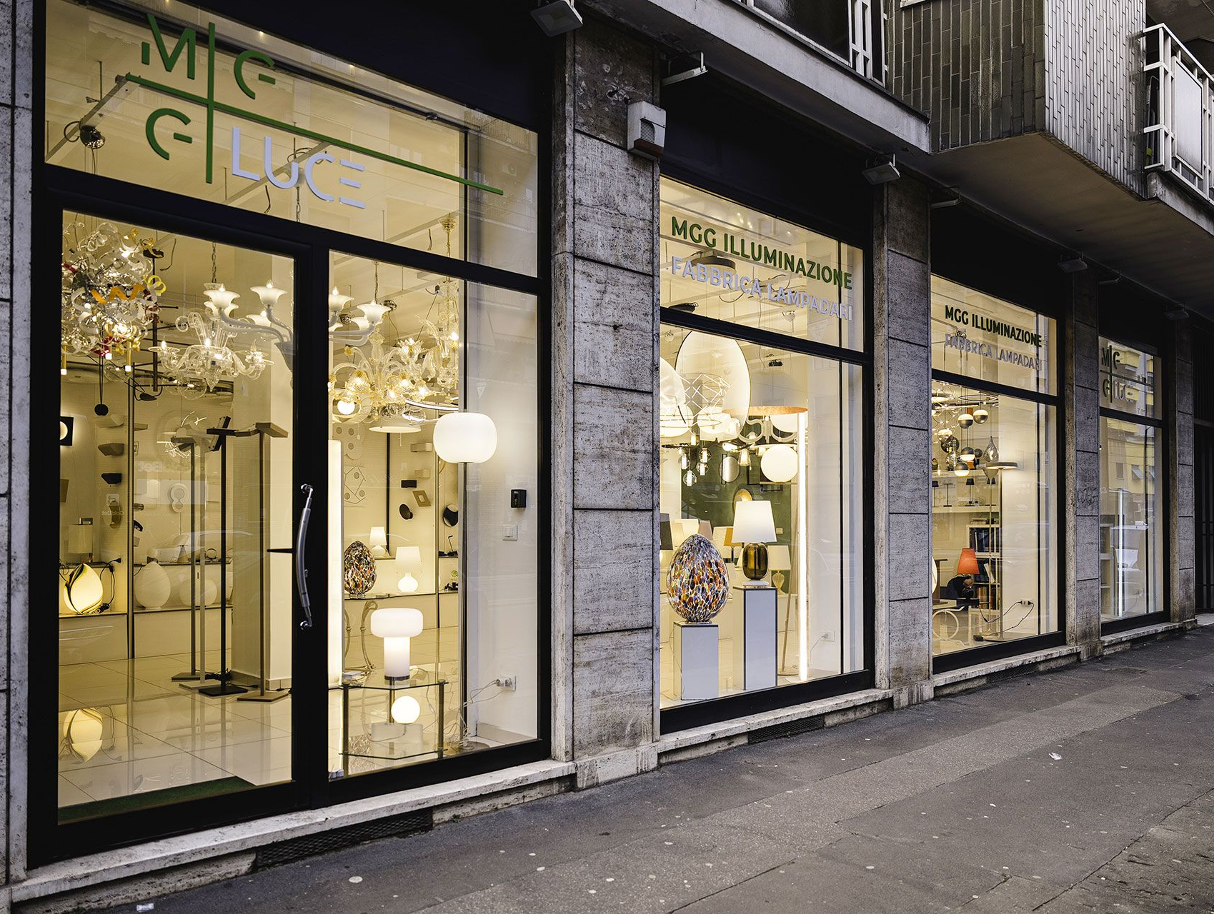 showroom lampadari, MGG Milano