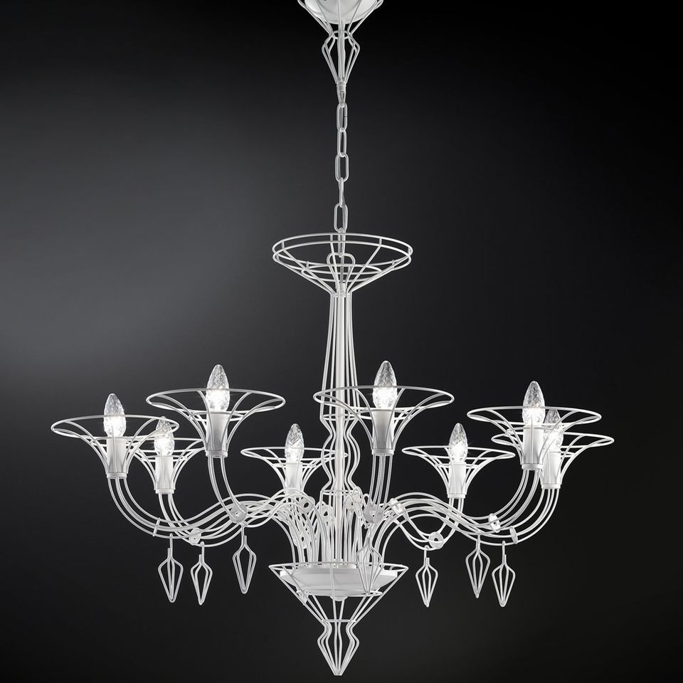 lampadario in vetro a sospensione