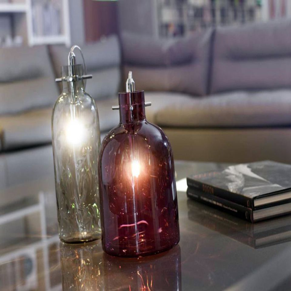 lampada da tavolo a forma di cilindro