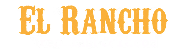 The logo for el rancho is orange on a white background.