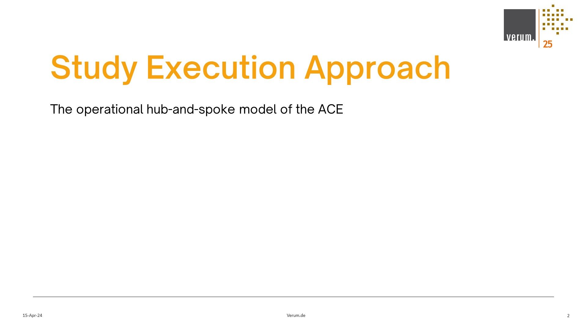 Slide 2 of Alliance for Excellence in Research and Clinical Trials (ACE-REACT) Slide deck