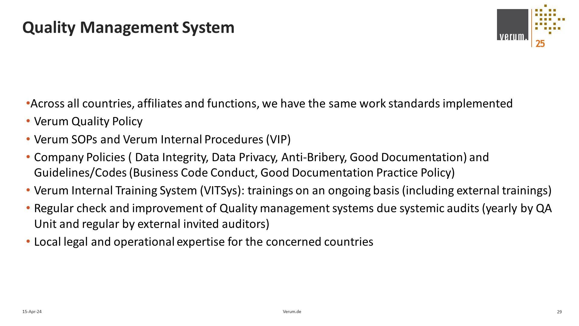 Slide 29 of Alliance for Excellence in Research and Clinical Trials (ACE-REACT) Slide deck