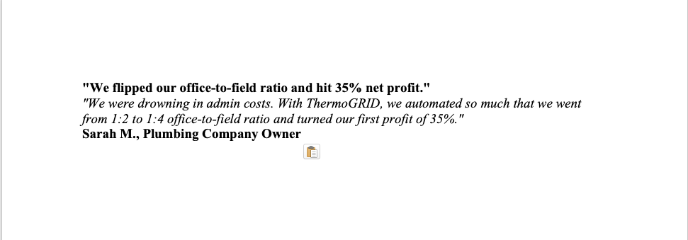 “From 35% callbacks to 1%”
