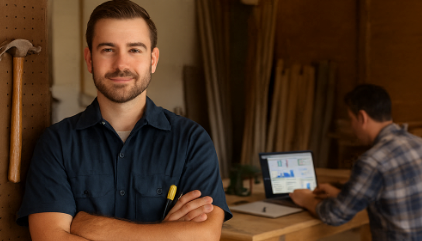 Trade professional building a scalable business with ThermoGrid by mastering systems.