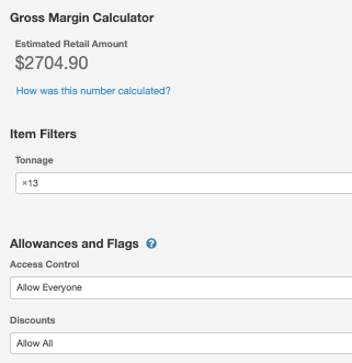 ThermoGrid pricing wizard screen with automatic labor, material, and profit margin calculations.