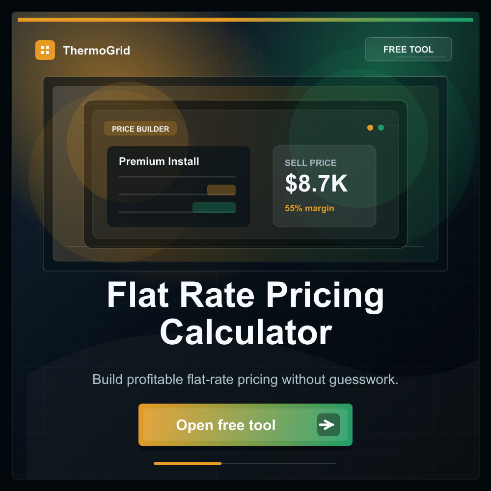 Build pricing for profitability with this flat rate tool.