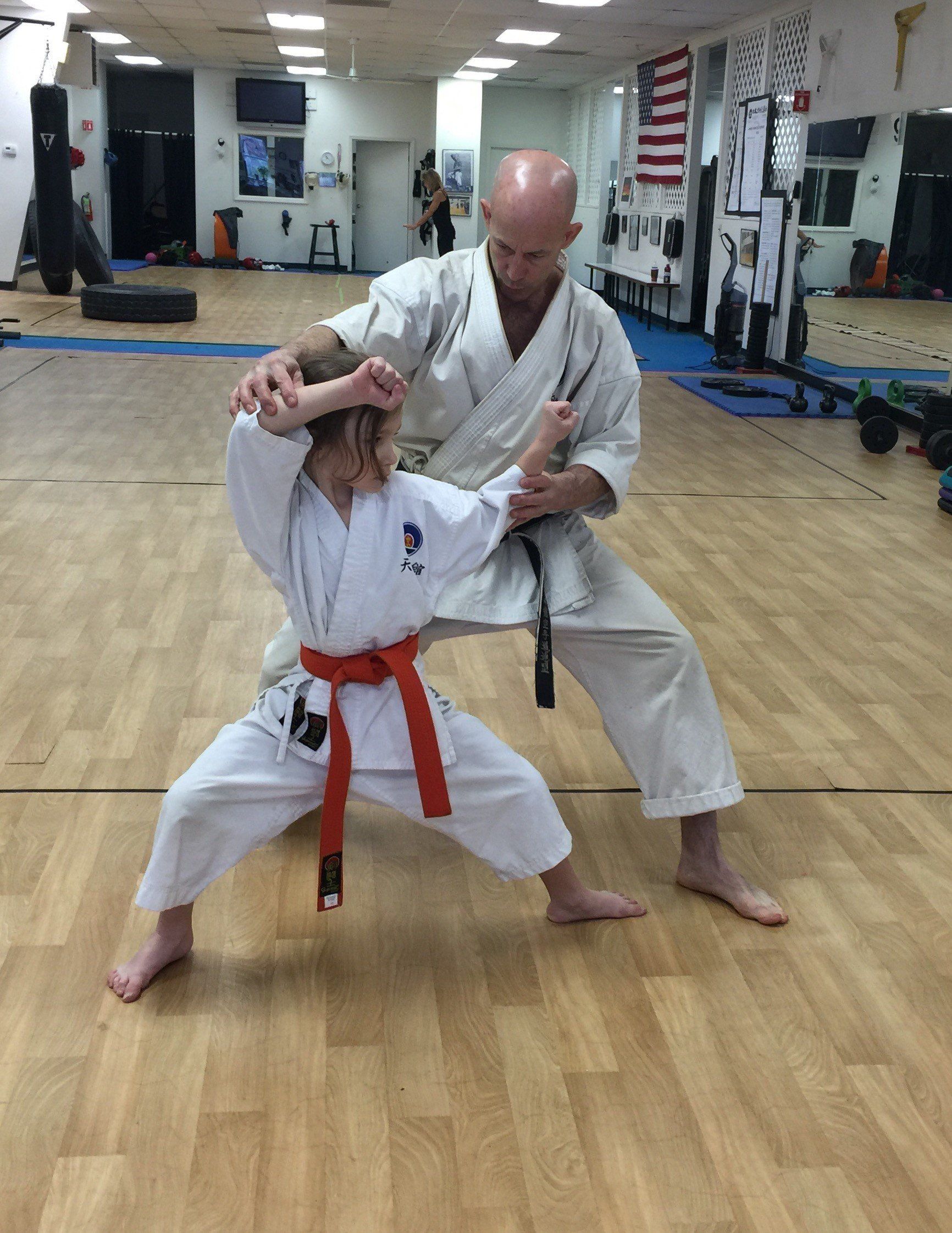 learning karate