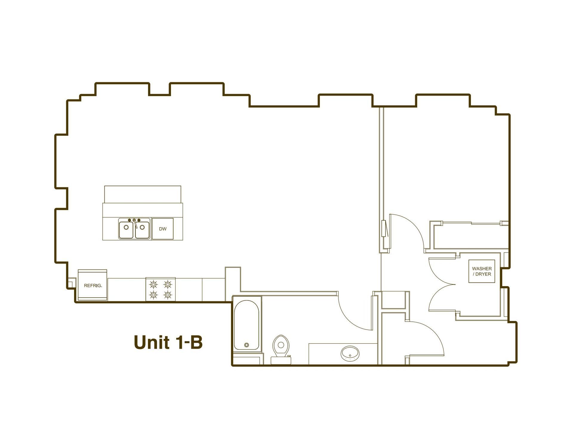 A black and white floor plan of a house.
