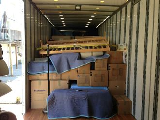 Loaded Truck With Household Goods
