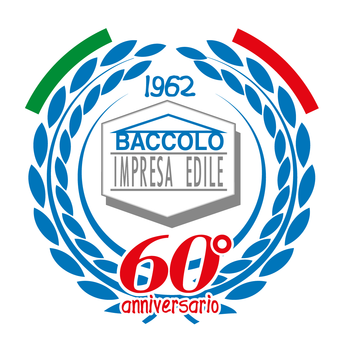il logo della baccolo impresa edile - 60 anni