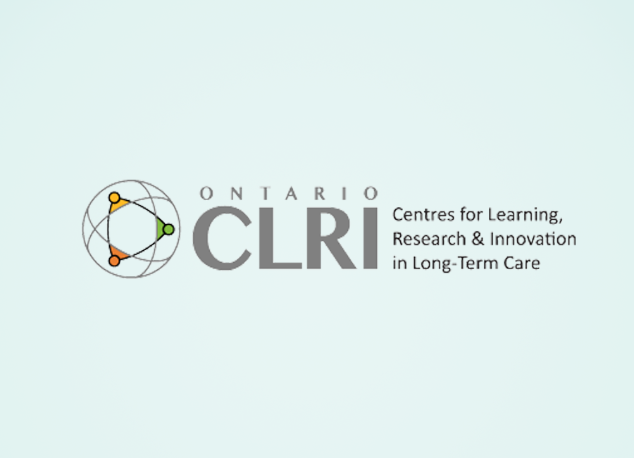 The logo for ontario centres for learning research and innovation in long term care