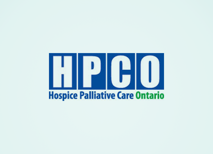 The logo for hpco hospice palliative care ontario