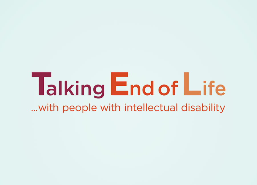 The logo for talking end of life with people with intellectual disability.