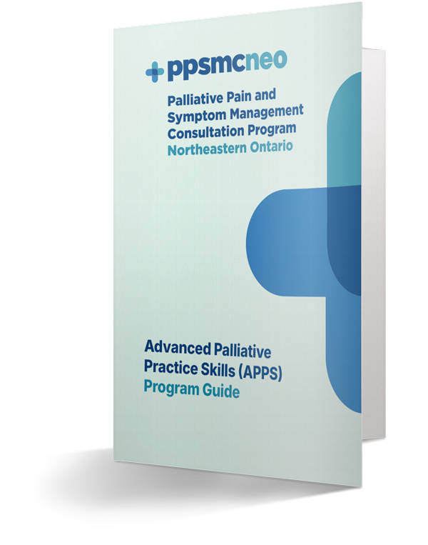 A pamphlet for palliative pain and symptom management consultation program northeastern ontario