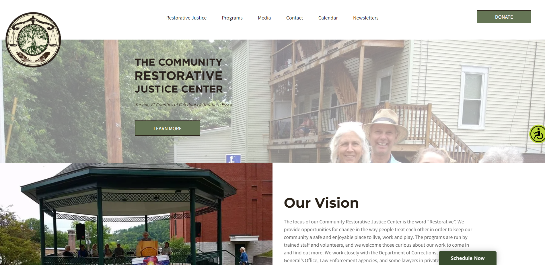 Community Restorative Justice Center Website After