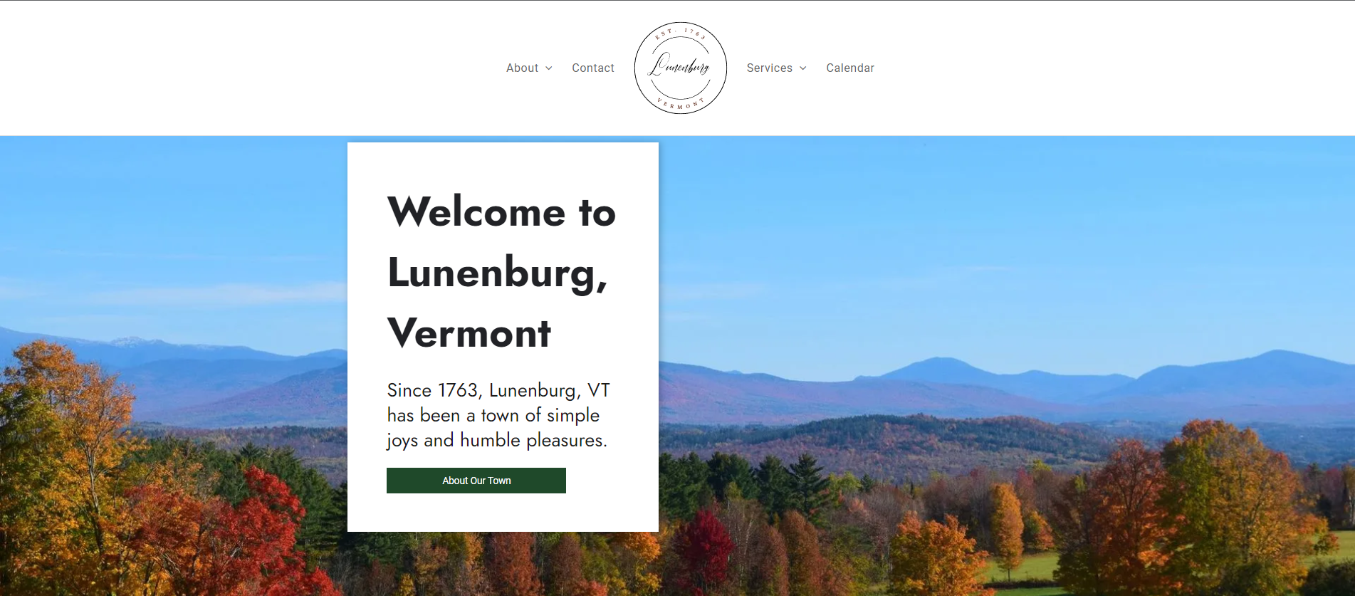 Town of Lunenburg Website After