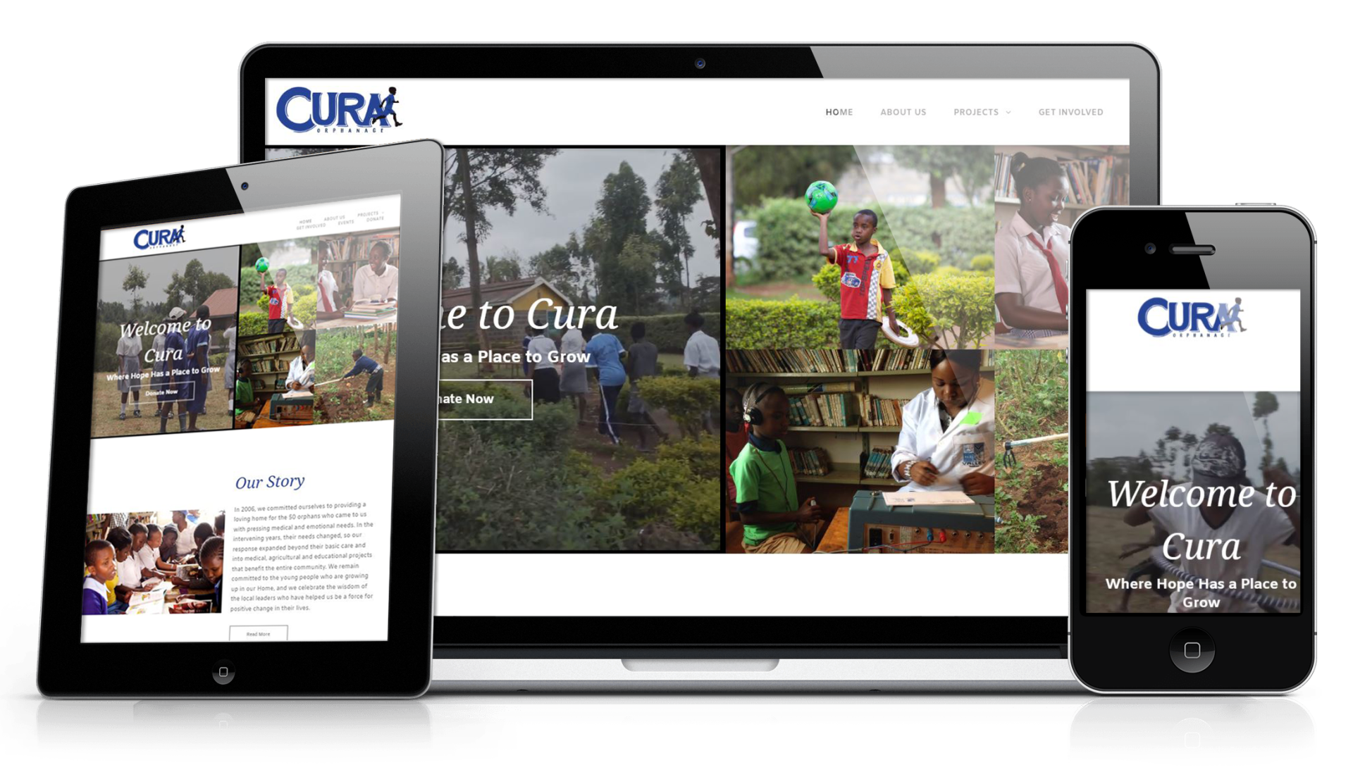 Cura Orphanage Responsive Website Design
