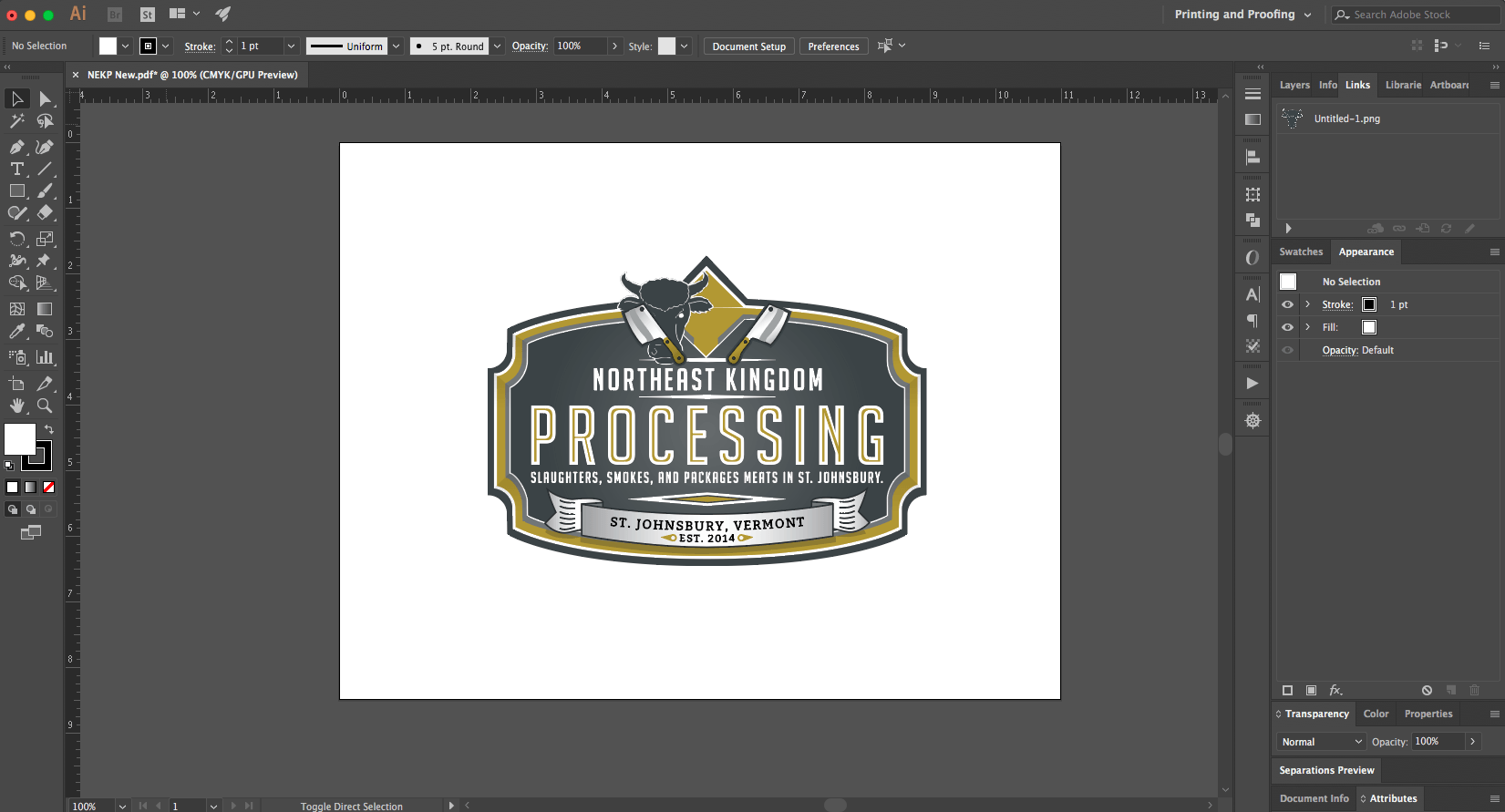 Screenshots from The NEK Processing Website showing the different design elements and styles