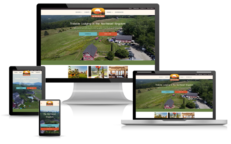 The Wildflower Website Design on Multiple Screens and Devices