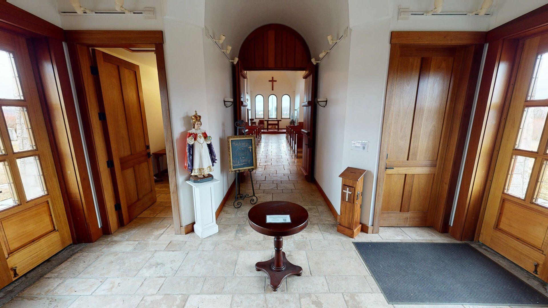 inside a chapel in east burke vt
