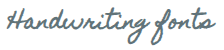 Handwriting font
