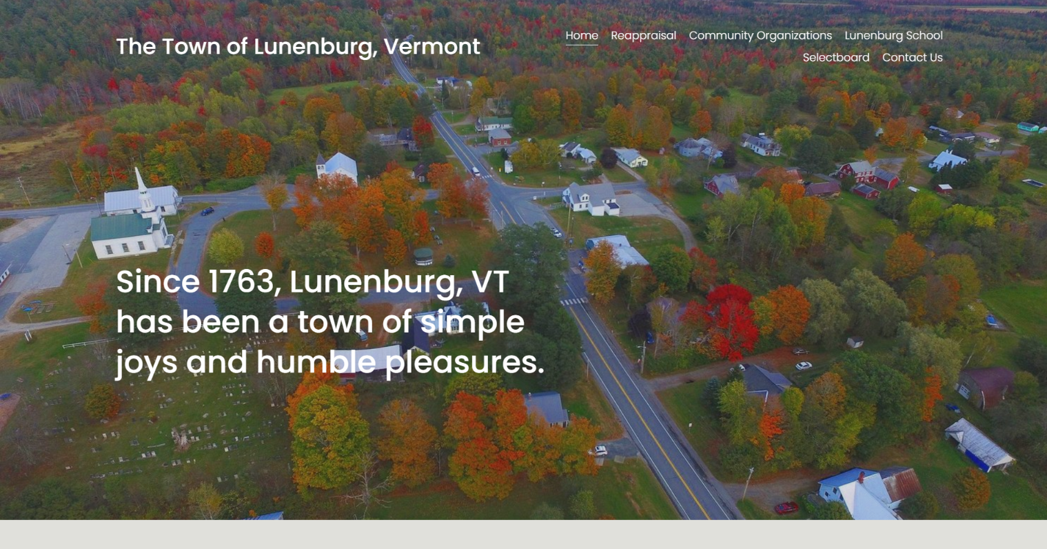 Town of Lunenburg Website Before