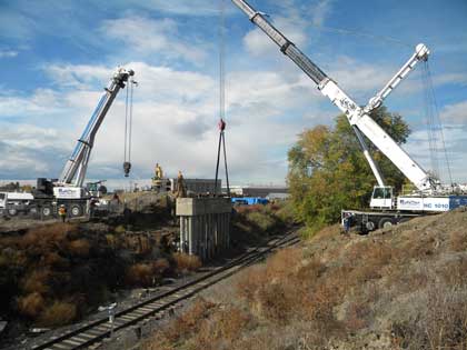 Two huge cranes — Heavy Machinery in Yakima, WA