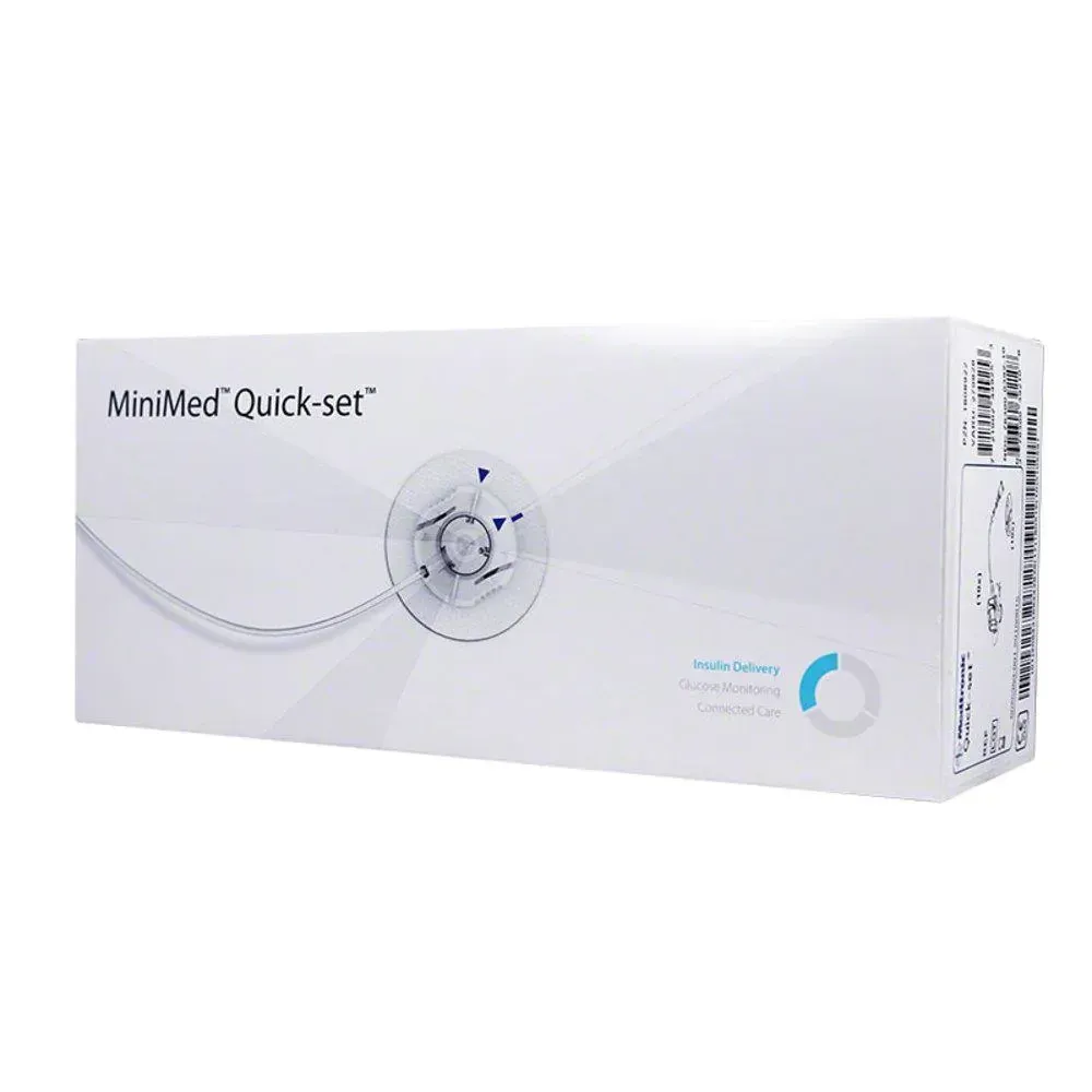 A box of minmed quick set on a white background.