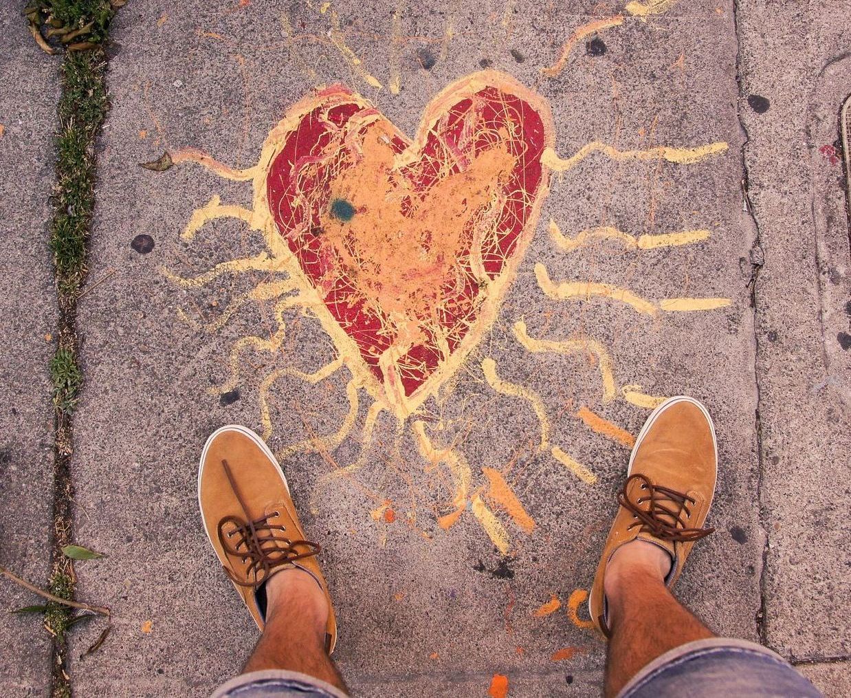 shoes and a heart