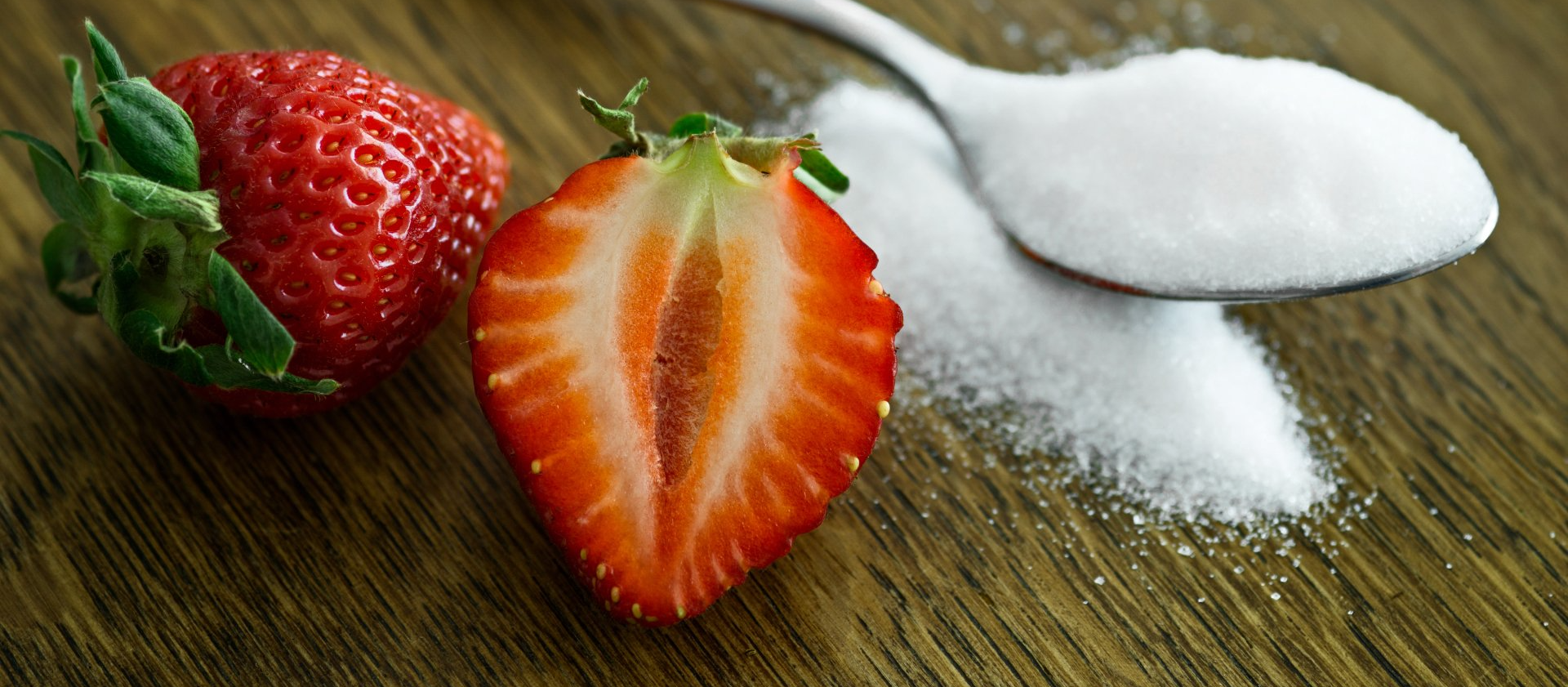 sugar and strawberries