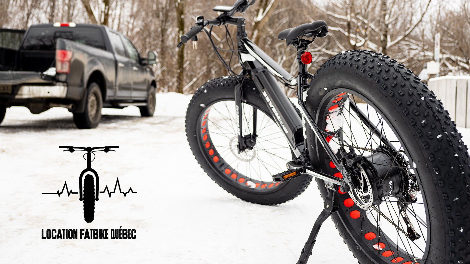 Location Fatbike électrique hiver