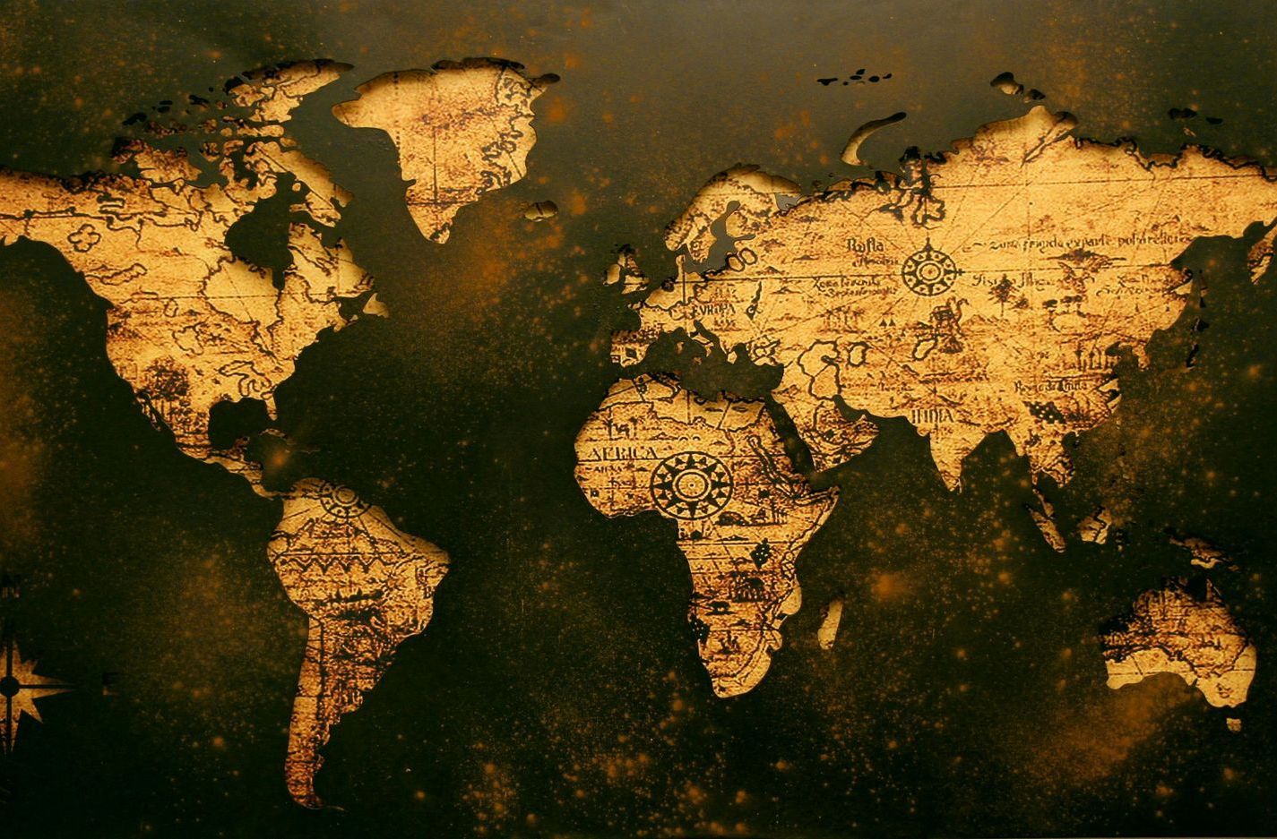 A map of the world is shown on a dark background