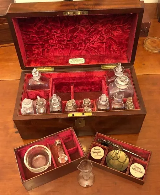 Opened Apothecary Box