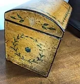 Antique Single Tea Caddy with Dome Top