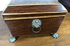 Sweet Regency Table Box in Partridge Wood