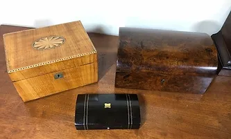 Collection of Different Antique Boxes