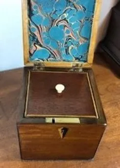 Opened Single Tea Caddy