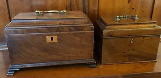 Mahogany Chippendale Tea Chest Exterior