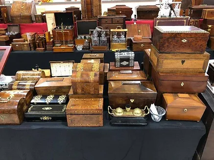 Collection of Antique English Boxes