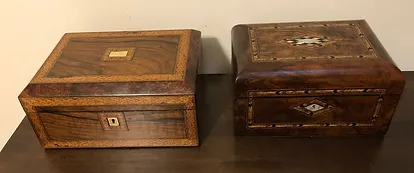 Walnut Table Boxes Exterior