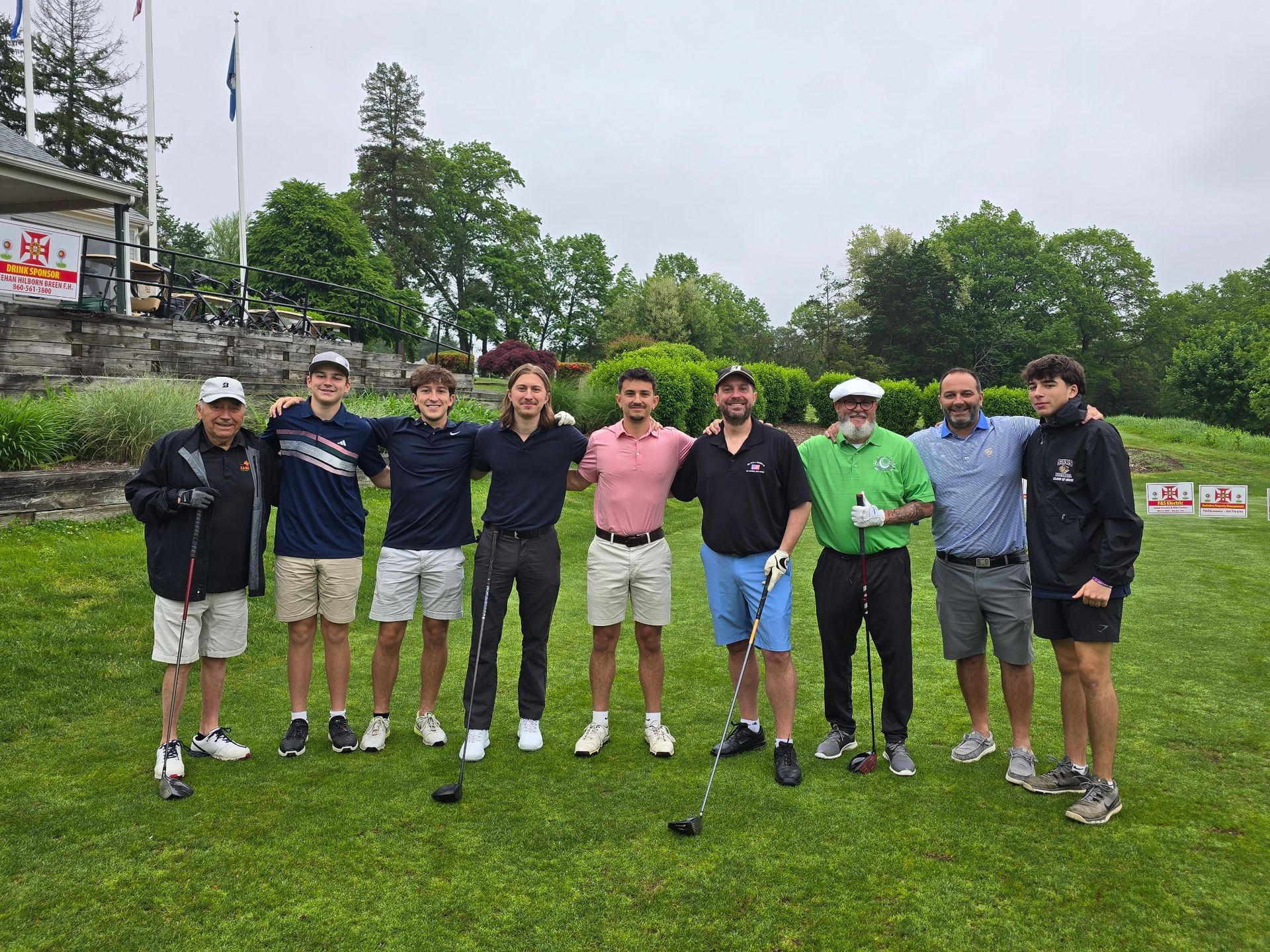 Spectrum Insurance family playing golf