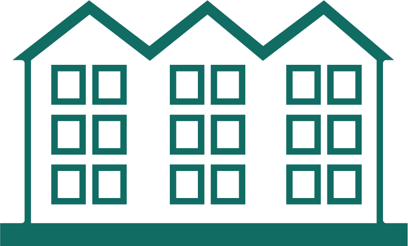 multi-family housing icon