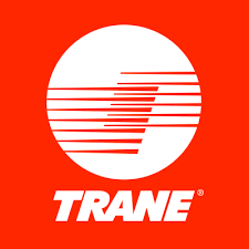 Trane Logo With Red Background — Greeley, CO — Advanced Mechanical Services